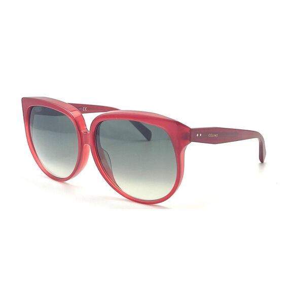 NEW CELINE CL40048F 66P RED AUTHENTIC SUNGLASSES 63-13 140 W/CASE - Picture 2 of 4
